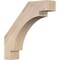 Ekena Millwork 3 1/2"W x 16"D x 16"H Merced Smooth Knee Brace, Douglas Fir BRC04X16X16MRC00SDF - alternate 1